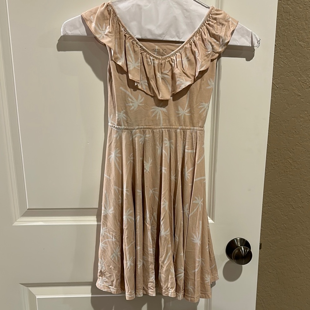 Omi Jo by Well Dressed Wolf Girls' Peach Ruffle Dress